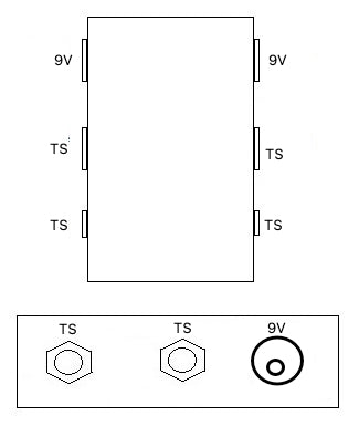 2 Way Junction Box With 9V Passthrough