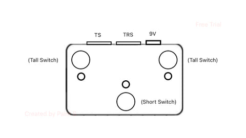 AUX Switch For Kingsley Juggler With LEDs (3 Button)